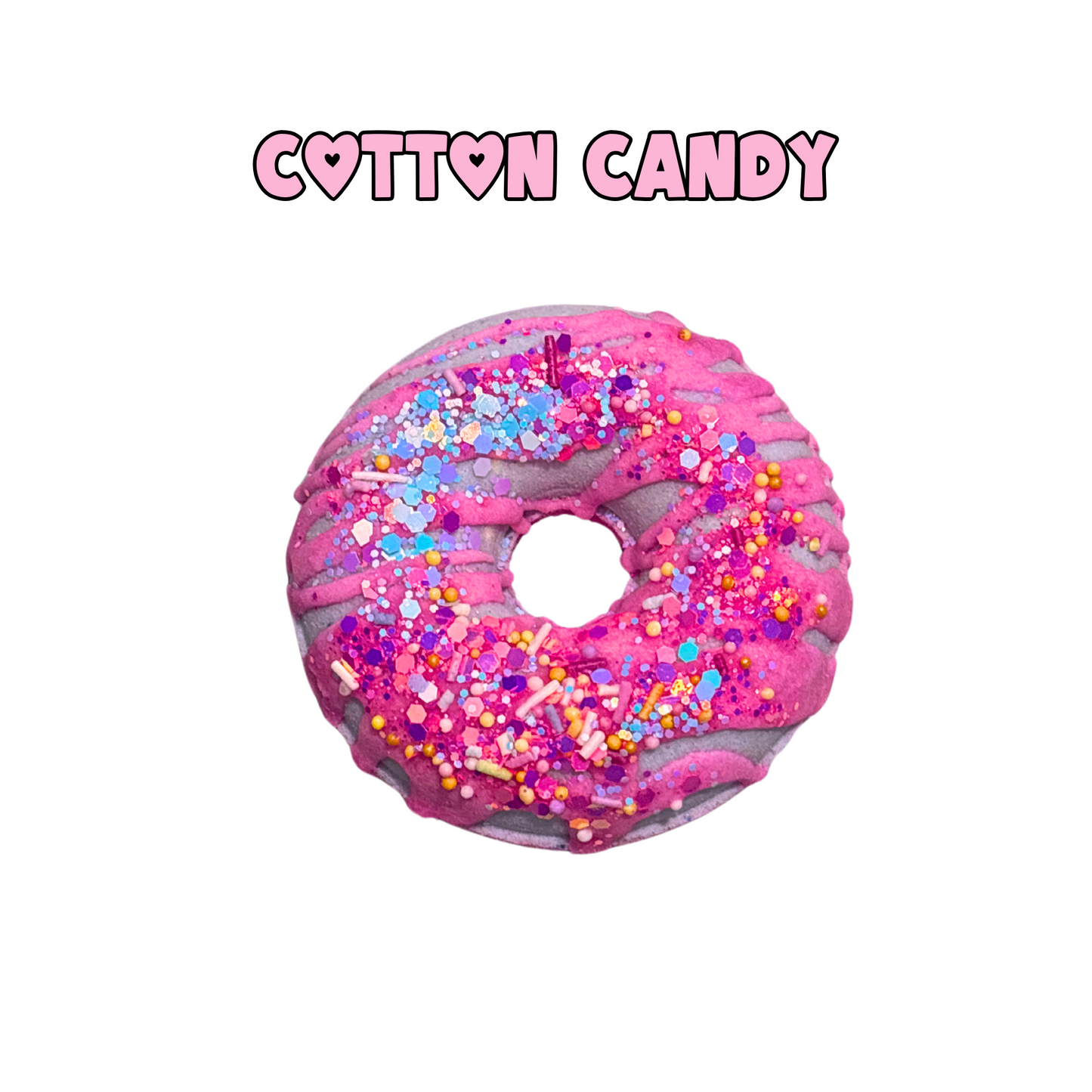 Cotton Candy Donut Bath Bomb