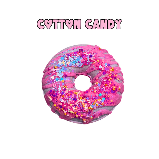 Cotton Candy Donut Bath Bomb