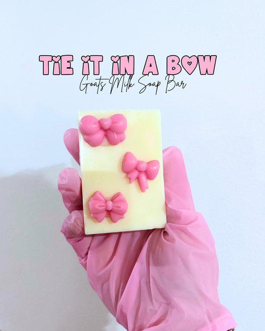 Tie It In A Bow Goats Milk Soap Bar - Lychee & Guava